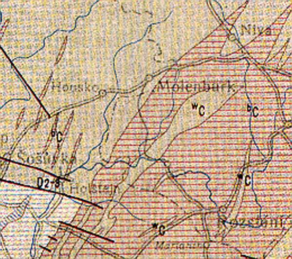 Baldovec - geologick mapa