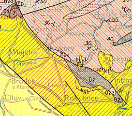 Kokory- geologick mapa