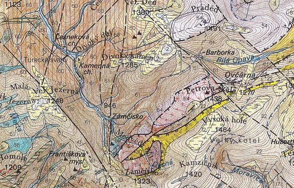 Zámčisko: geologická mapa