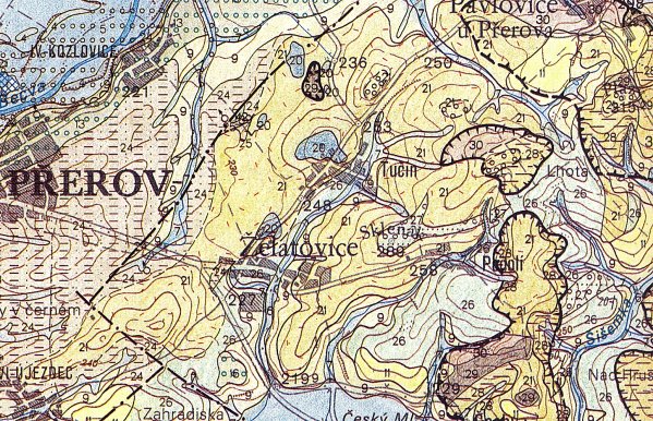 Tučín: geologická mapa