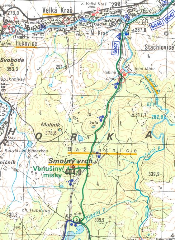 Smoln vrch - turistick mapa